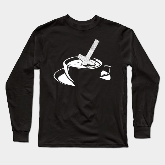 Black Satanic Tea Long Sleeve T-Shirt by TheTome